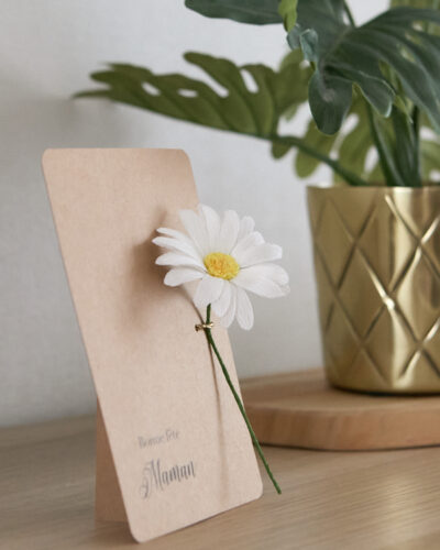 Carte fleurie Atelier Galéciane