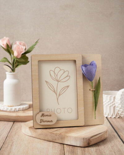 Cadre photo fleuri Atelier Galeciane Cadre photo fleuri Atelier Galeciane