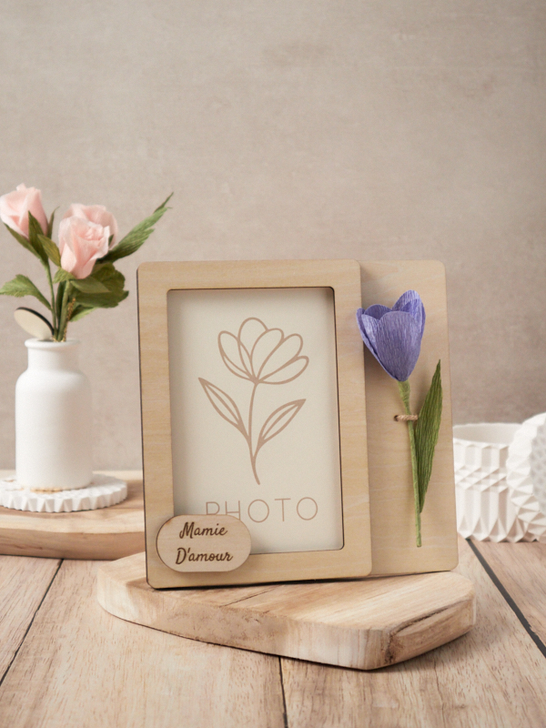 Cadre photo fleuri Atelier Galeciane