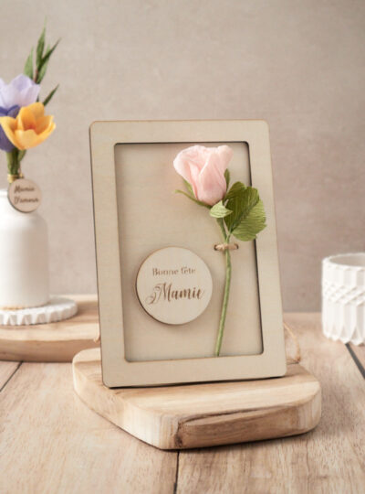 Carte de voeux fleurie Atelier Galeciane