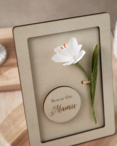 Carte de voeux fleurie Atelier Galeciane Carte de voeux fleurie Atelier Galeciane