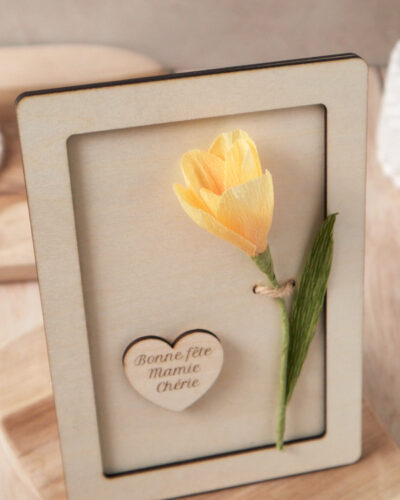 Carte de voeux fleurie Atelier Galeciane Carte de voeux fleurie Atelier Galeciane